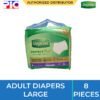 Depend Adult Diapers - Large 8pcs