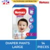 Huggies Dry Diaper Pants - Large 14pcs