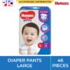 Huggies Dry Diaper Pants - Large 46pcs