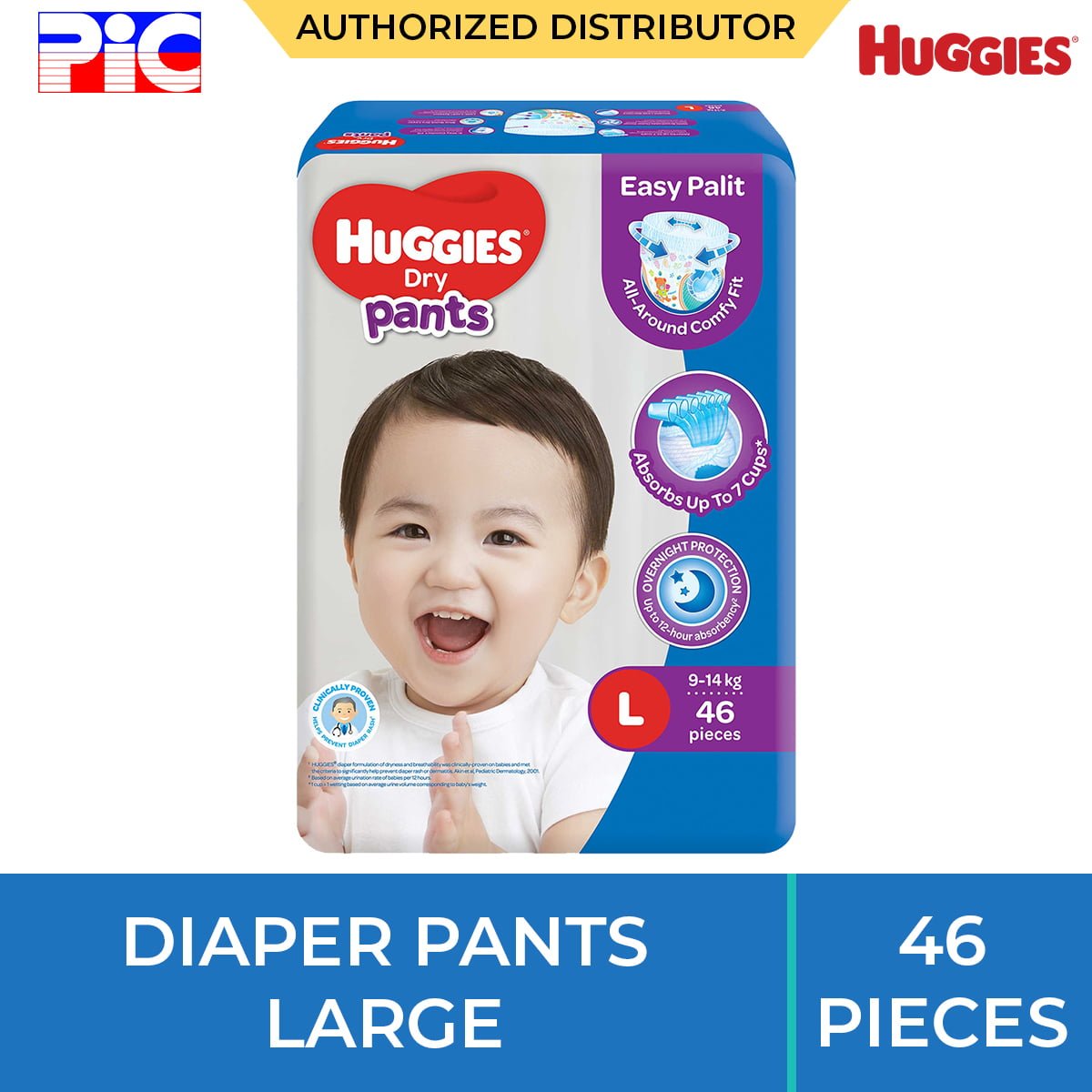 Huggies Dry Pants Large Diaper 46s - Bohol Online Store