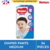 Huggies Dry Diaper Pants - Medium 34pcs