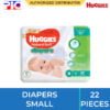 Huggies Natural Soft Diapers - S 22s