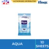 Kleenex Wet Wipes - Aqua 10 Sheets