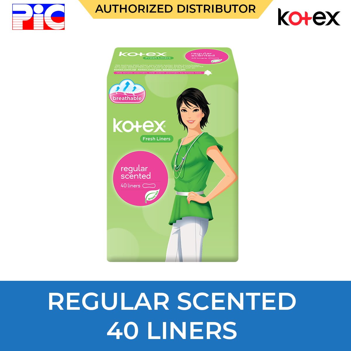 Kotex Liners 40 (Deodorised) 40×16 - Next Cash and Carry