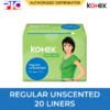 Kotex Fresh Liners - Regular Unscented 20 Liners