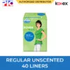 Kotex Fresh Liners - Regular Unscented 40 Liners