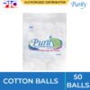 Purity Cotton Balls - 50pcs