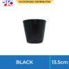 Soft Plastic Plant Pot - Black 13.5cm