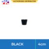 Soft Plastic Plant Pot - Black 4cm