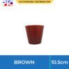 Soft Plastic Plant Pot - Brown 10.5cm