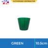 Soft Plastic Plant Pot - Green 10.5cm