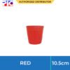 Soft Plastic Plant Pot - Red 10.5cm